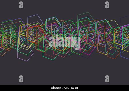 Background abstract pentagon pattern for design. Vector illustration graphic. Stock Vector
