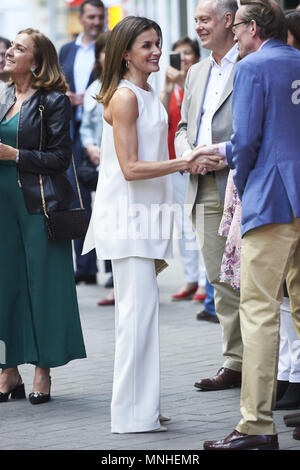 Madrid, Madrid, Spain. 17th May, 2018. Queen Letizia of Spain attends the Final of the scientific monologue contest 'FameLab Spain 2018' at Galileo Galilei on May 17, 2018 in Madrid, Spain Credit: Jack Abuin/ZUMA Wire/Alamy Live News Stock Photo