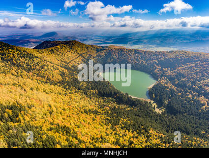 Lake Sf. Ana near Baile Tusnad in Transylvania, Romania Stock Photo