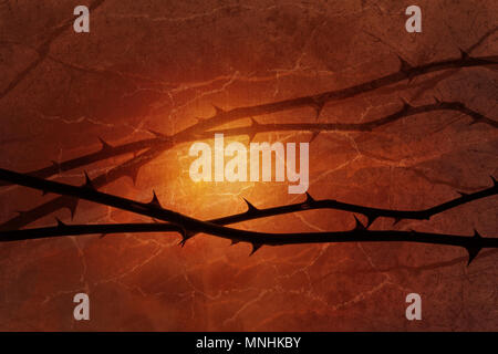 Gloomy rose lines are floating over a warm back light in burned colors. The texture occurs with scratches and chinks, layered from marble surfaces, an Stock Photo