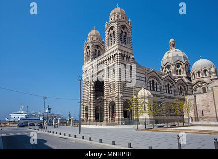 Cathédrale Sainte-Marie-Majeure de Marseille, Bouches-du-Rhone, Provence-Alpes-Côte d’Azur, South France, France, Europe Stock Photo