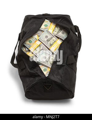 Duffel Bag Full Of Money Stock Photo - Download Image Now - Gym Bag,  Currency, Bag - iStock