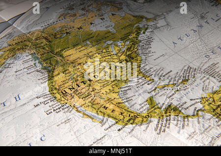 Map Canada, USA Mexico Stock Photo - Alamy