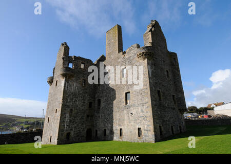 Various views of Scalloway in Shetland the second largest town and ancient capital of the Shetland Islands Stock Photo