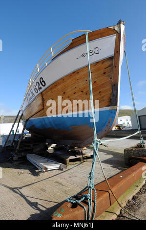 Various views of Scalloway in Shetland the second largest town and ancient capital of the Shetland Islands Stock Photo