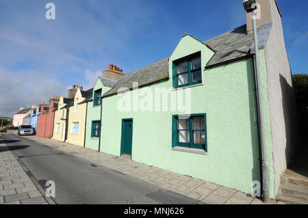 Various views of Scalloway in Shetland the second largest town and ancient capital of the Shetland Islands Stock Photo