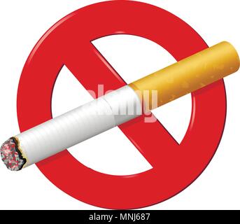 No smoking icon. Stop smoking symbol. Vector illustration Stock Vector