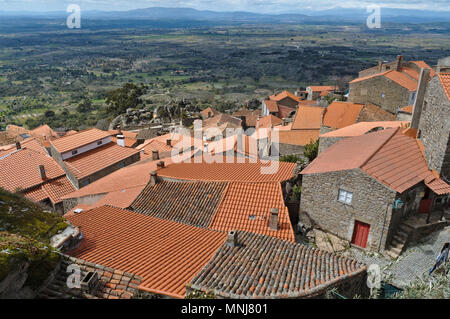 Monsanto village rooftops. castelo Branco, Portugal Stock Photo