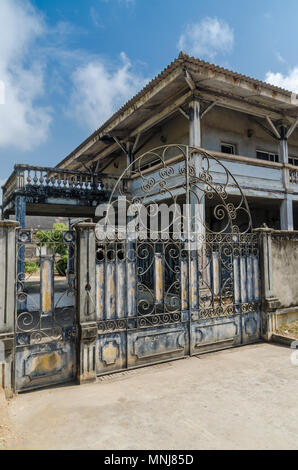 Old colonial building, remnant of French colonization Stock Photo