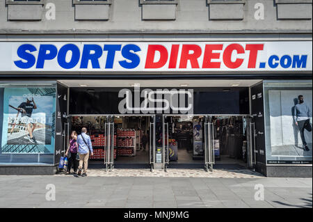 Exterior of Sports Direct store in Bishop Auckland,Co.Durham,England ...