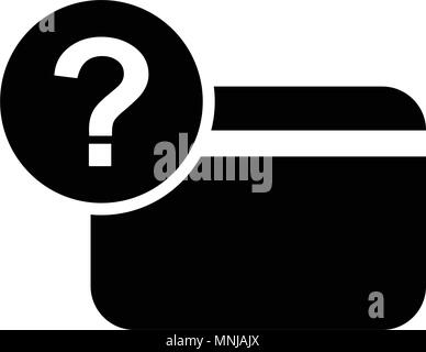 Unknown credit card, isolated on white background Stock Vector