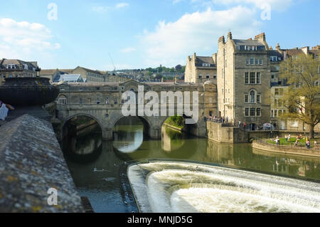 Pulteney Bridge, Bath, Somerset, England, UK Stock Photo