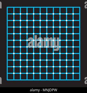 Optical illusion, colorful blocks, different shapes Stock Vector