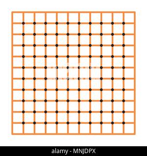 Optical illusion, colorful blocks, different shapes Stock Vector