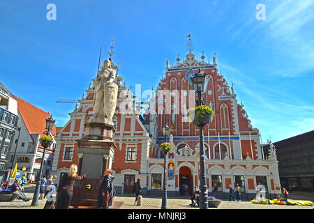 House of the Blackheads in Riga, Latvia Stock Photo