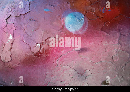 Colorful spray paint background and texture , blue and red colors Stock Photo