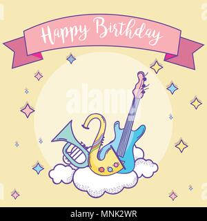 Happy birthday card Stock Vector