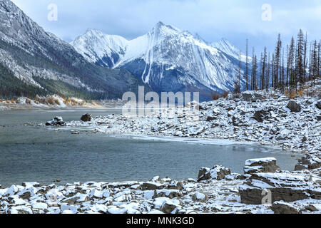 Medicine Lake, Jasper National Park, Canada Stock Photo
