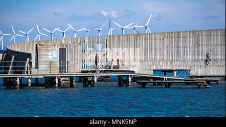 Kastrup Havn og Søbad Stock Photo