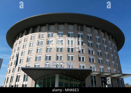 the Hague, Netherlands -april 18, 2018: building of the OPCW (Organisation for the Prohibition of Chemical Weapons)in the hague Stock Photo