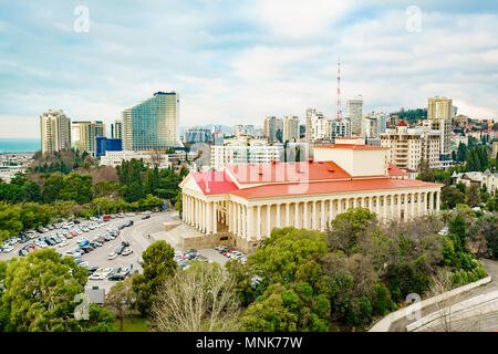 Sochi, RUSSIA - January 06, 2018: the Sochi Winter theatre on a Sunny summer day Stock Photo