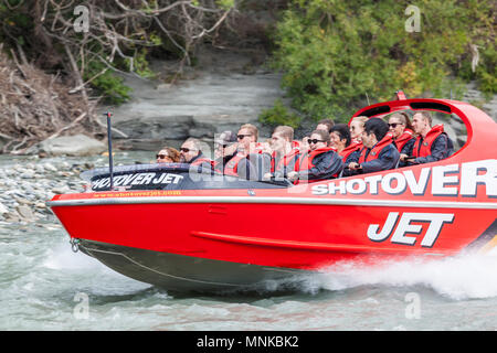 shotover jet boating on the shotover river near queenstown new zealand New Zealand queenstown New Zealand South Island nz