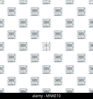 Server data security pattern vector seamless Stock Vector