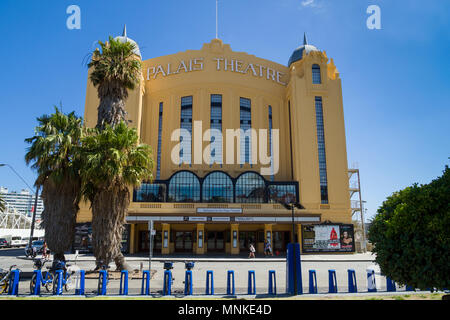 Exterior of the Palais Theatre, art deco building in St.Kilda, Melbourne, Victoria, Australia. Stock Photo