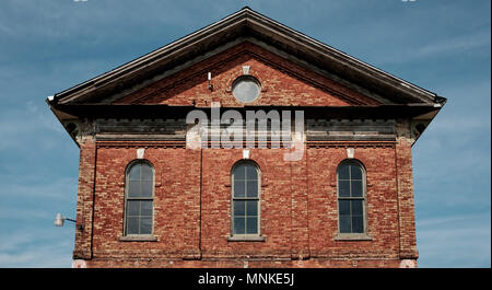 The former Michigan Central Rail Road propery in St. Thomas Ontario, Canada including the Engine Repair Shop and the CASO Station. Stock Photo