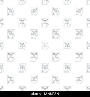 Print studio pattern vector seamless Stock Vector