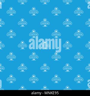 Clothes button service pattern vector seamless blue Stock Vector