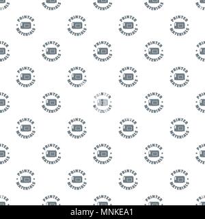 Printer materials pattern vector seamless Stock Vector