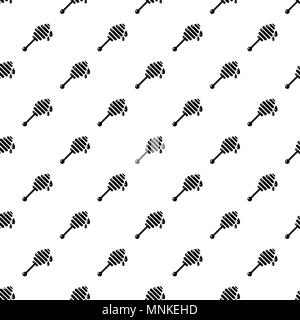 Honey ladle pattern vector seamless Stock Vector