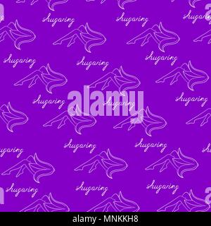 Smooth female legs after shugaring. Seamless texture Stock Vector