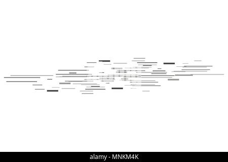 Vector line. Geometric figures with the effect of motion. Vector illustration Stock Vector