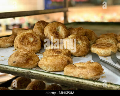 Turkish Pastry izmir Boyoz / Pogaca on Tray. Traditional Bakery. Stock Photo