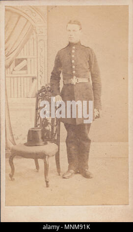 CDV (Carte De Visite) of Victorian Policeman Stock Photo