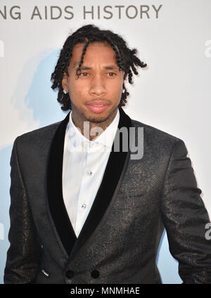 Cannes, France. May 17, 2018: Tyga at the 25th amfAR Gala Cannes event at the Hotel du Cap, Antibes. Part of the 71st Festival de Cannes Picture: Sarah Stewart Credit: Sarah Stewart/Alamy Live News Stock Photo