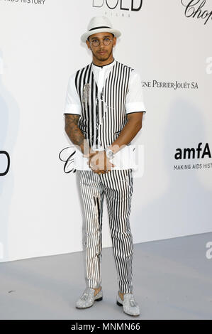 Lewis Hamilton attending the amfAR's 25th Cinema Against Aids Gala during 71st Cannes Film Festival at Hotel du Cap-Eden-Roc on May 17, 2018 in Antibes, France | Verwendung weltweit Stock Photo