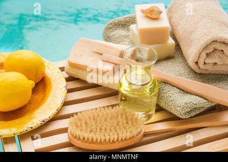 Accessories for spa treatment Stock Photo