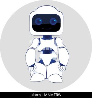 Vector illustration of robot. Stock Vector