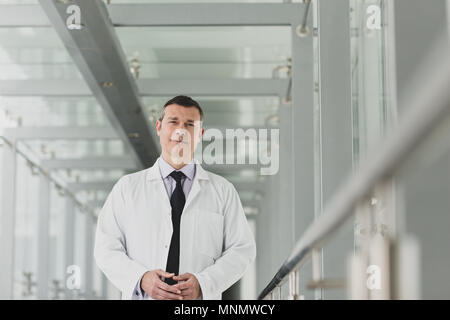 Portrait of a healthcare professional in a modern hospital Stock Photo