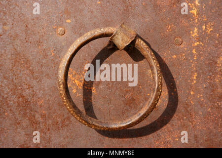 Rusty Metal Door Stock Photo
