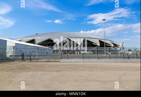 Samara, Russia - May 16, 2018: Samara Arena football stadium. Samara - the city hosting the FIFA World Cup in Russia in 2018 Stock Photo