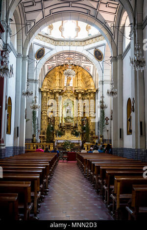 Temple of Carmen de San Angel, Mexico City, Mexico Stock Photo