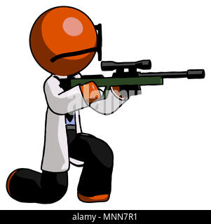 Stick Figure shooter man with gun and ear - Stock Illustration  [79342738] - PIXTA