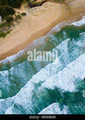 Aerial photo of Sunshine Beach, Noosa National Park, Noosa Heads, Sunshine Coast, Queensland, Australia Stock Photo