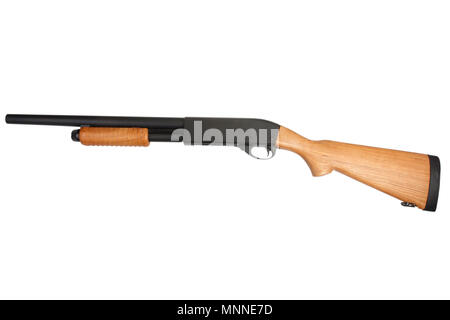 shotgun with wooden buttstock Stock Photo