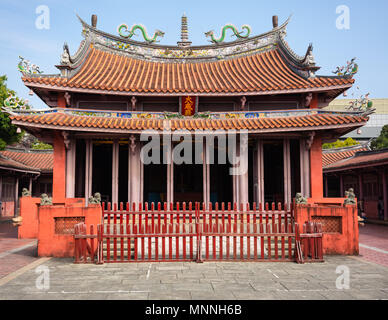 Front view of Taiwan Confucian Temple in Tainan city Stock Photo