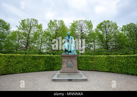 H.C. Andersen Statue in Copenhagen Stock Photo